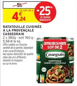 Intermarché Cassegrain Ratatouille cuisinée à la provençale offre