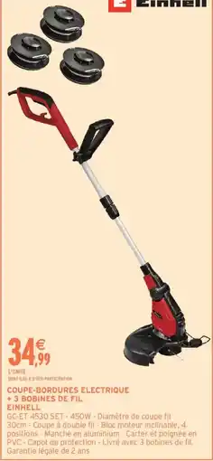 Intermarché EINHELL COUPE-BORDURES ELECTRIQUE offre