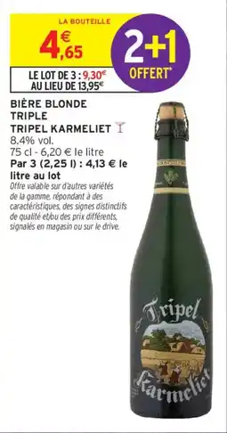 Intermarché Tripel Karmeliet offre