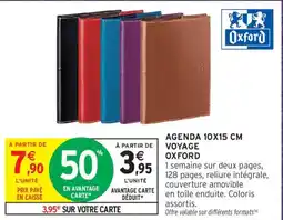 Intermarché Oxford Agenda 10x15 cm offre