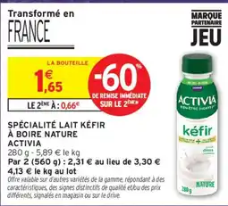 Intermarché ACTIVIA kéfir offre