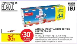 Intermarché Actimel Yaourt à boire offre