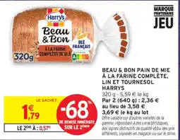 Intermarché Harrys Beau & Bon Pain de mie offre