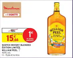 Intermarché William Peel Blended Scotch Whisky offre
