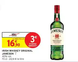 Intermarché JAMESON IRISH WHISKEY ORIGINAL offre