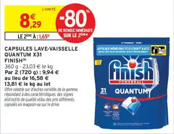 Finish Capsules lave-vaisselle Quantum X31