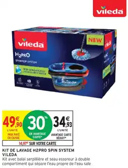 Intermarché VILEDA H2PRO SPIN SYSTEM offre