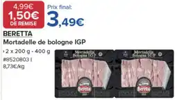 Costco BERETTA Mortadelle de bologne IGP offre