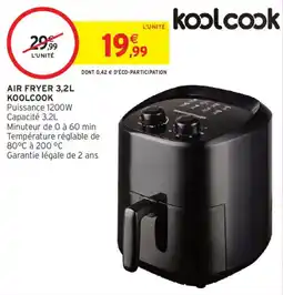 Intermarché KOOLCOOK AIR FRYER 3,2L offre