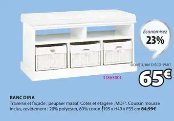 JYSK Banc dina offre