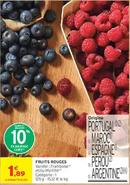 Intermarché Contact FRUITS ROUGES offre