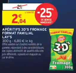 Intermarché Contact Lay's Apéritifs 3D's Fromage offre