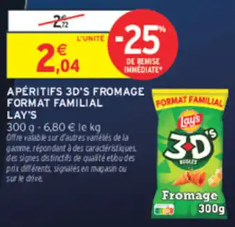 Lay's Apéritifs 3D's Fromage