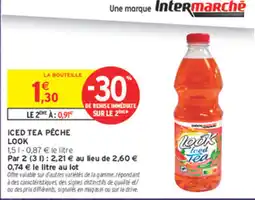 Intermarché Contact LOOK Iced Tea Pêche offre