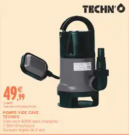 Intermarché Hyper TECHN' POMPE VIDE CAVE offre