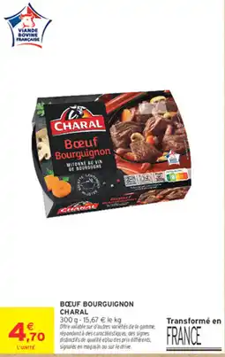 Intermarché Contact CHARAL Bœuf Bourguignon offre