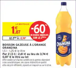 Intermarché Contact ORANGINA BOISSON GAZEUSE À L'ORANGE offre