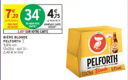 Intermarché Contact PELFORTH Bière blonde offre