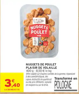 Intermarché Contact Volaille Nuggets de poulet offre