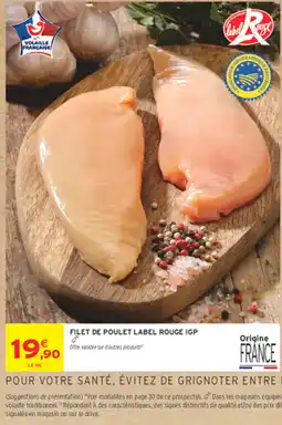 Intermarché Contact Label Rouge Filet de poulet offre
