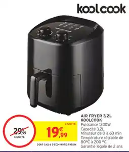 Intermarché Contact KOOLCOOK AIR FRYER 3,2L offre
