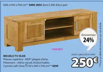 JYSK Meuble tv olde offre