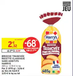 Intermarché Contact Harrys Brioche Tranchée offre