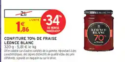 Intermarché Contact LÉONCE BLANC CONFITURE 70% DE FRAISE offre