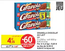 Intermarché Contact LU Granola offre