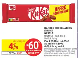 Intermarché Contact KitKat offre