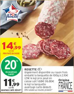 Intermarché Contact ROSETTE offre