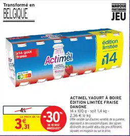 Intermarché Contact Actimel offre
