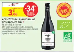 Intermarché Contact NOS RACINES BIO offre
