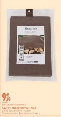 Intermarché Hyper Bâche lourde special bois offre