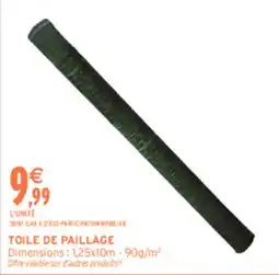 Intermarché Hyper TOILE DE PAILLAGE offre