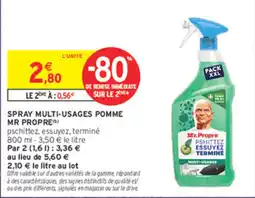 Intermarché Contact MR PROPRE SPRAY MULTI-USAGES POMME offre