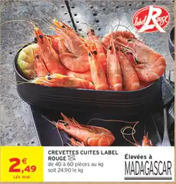 Intermarché Contact Label Rouge Crevettes Cuites offre