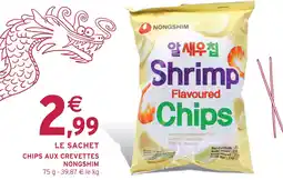 Intermarché Express Nongshim chips aux crevettes offre