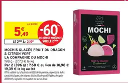 Intermarché Express La compagnie du mochi mochis glacés fruit du dragon & citron vert offre