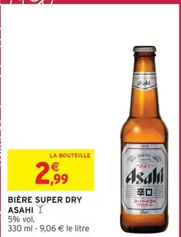 Intermarché Express Asahi bière super dry offre