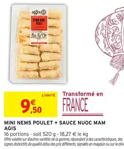Intermarché Express Agis mini nems poulet + sauce nuoc mam offre