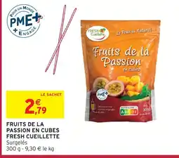 Intermarché Express Fresh cueillette fruits de la passion en cubes offre