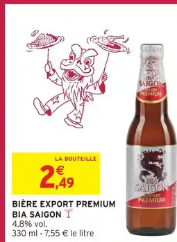 Intermarché Express Bia saigon bière export premium offre