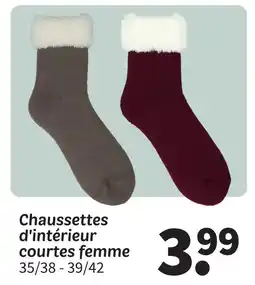 Wibra Chaussettes d'intérieur courtes femme offre