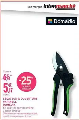 Intermarché Signal - sécateur à ouverture variable offre