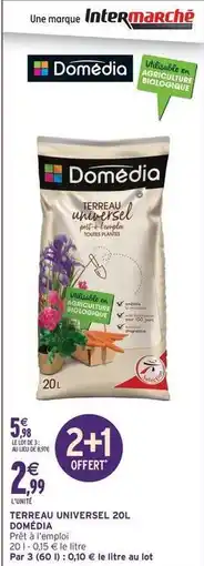 Intermarché Domédia - terreau universel 20l offre