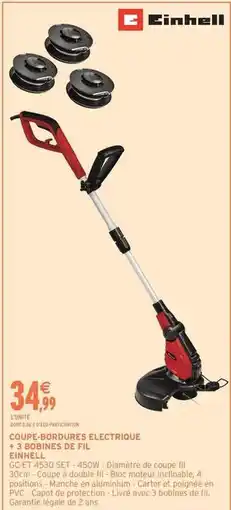 Intermarché Einhell - coupe-gordures electrique offre
