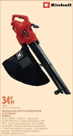 Intermarché Einhell - aspirateur souffleur broyeur éinhellulaire offre