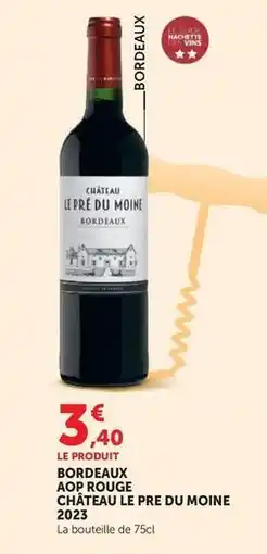 Hyper U Bordeaux aop rouge offre
