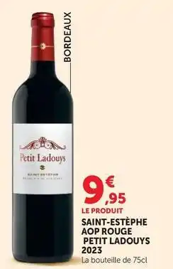 Hyper U Saint-estèphe aop rouge offre